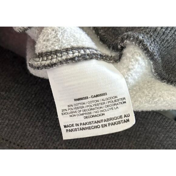 Y2K Nike Gray Zip Up Sweatshirt Embroidered Swoosh Size XL - Picture 5 of 6